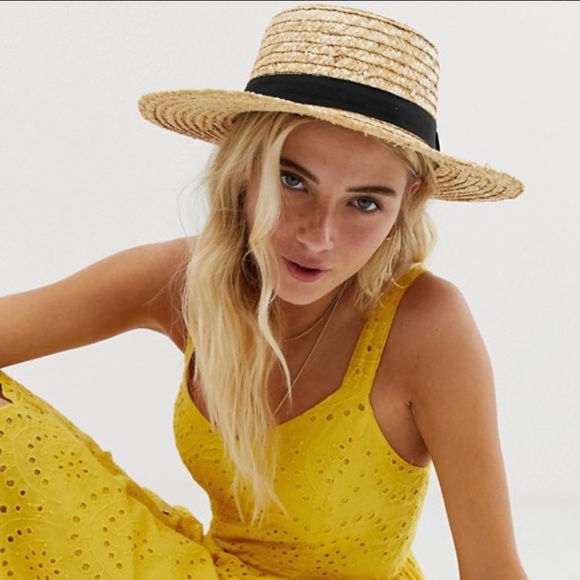 Asos Straw Boater Hat